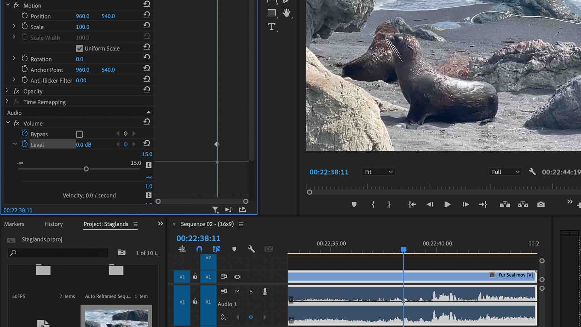 video editing timeline